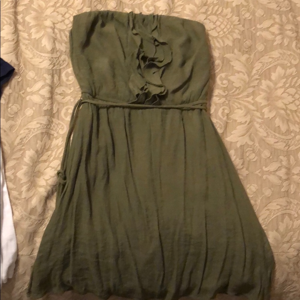Green Strapless Dress